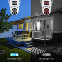 Smart Outdoor Security Camera With AI Dual Lens