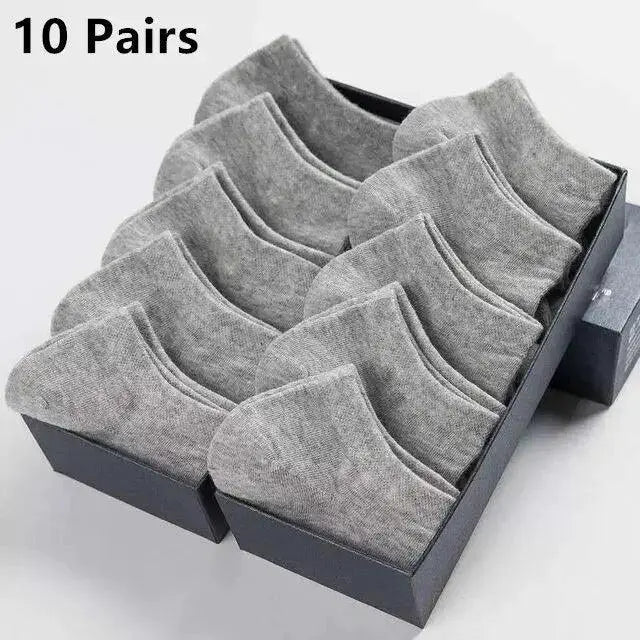 Mens Breathable Business Ankle Socks 10 Pairs For Office