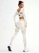 Breathable Seamless Yoga Set Women Quick Dry