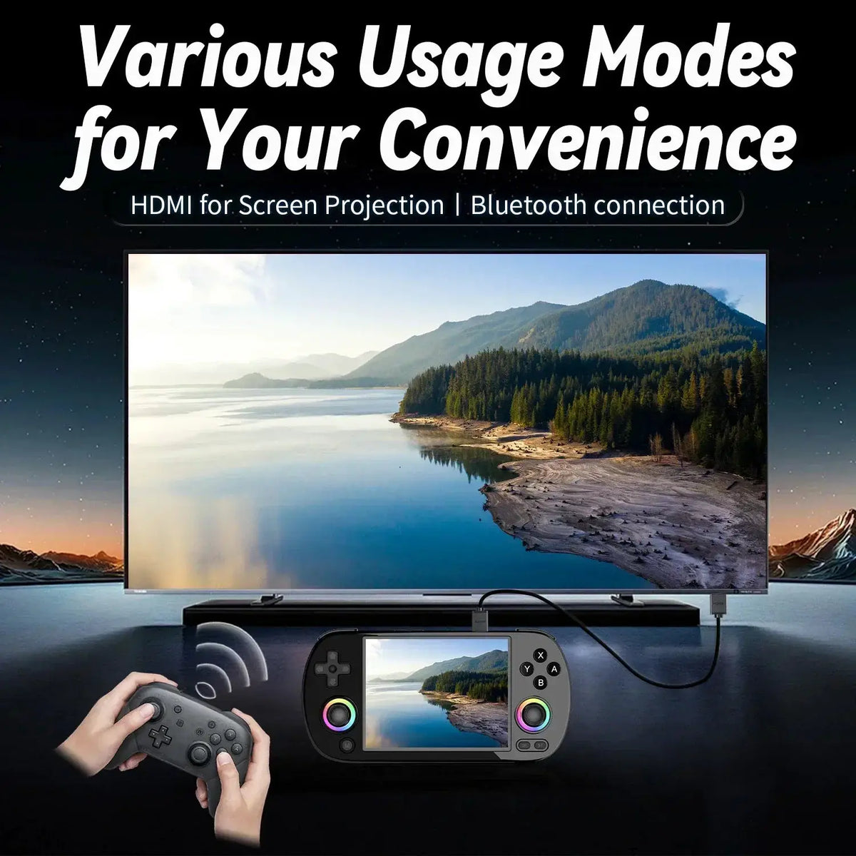 Retro Handheld Console with Big Library — product view 16