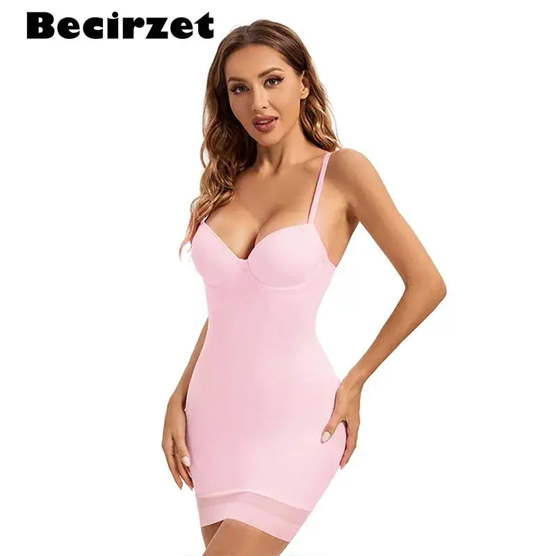 S XXL Control Slips Shapewear With Underwire Cup For Women
