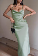 Backless Collar Dress: Streetwear Elegance for Autumn/Winter