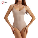 Qtree Plus Size Tummy Control Bodysuit Slimming Shapewear