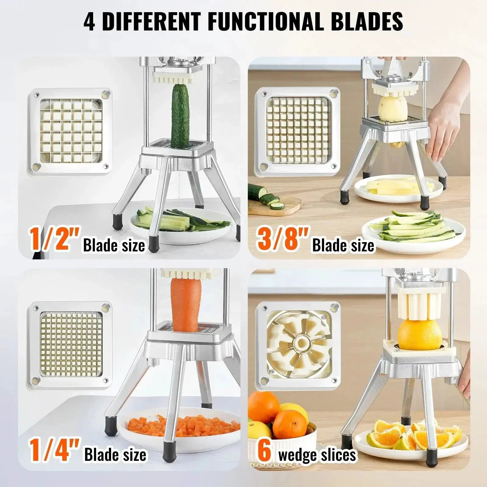 VEVOR Commercial Vegetable Dicer Cutter Manual Chopper
