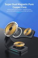 Magnetic Wireless Charger - Charges 3 Devices