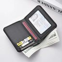 Mens Ultra Thin PU Card Case - Slim Design
