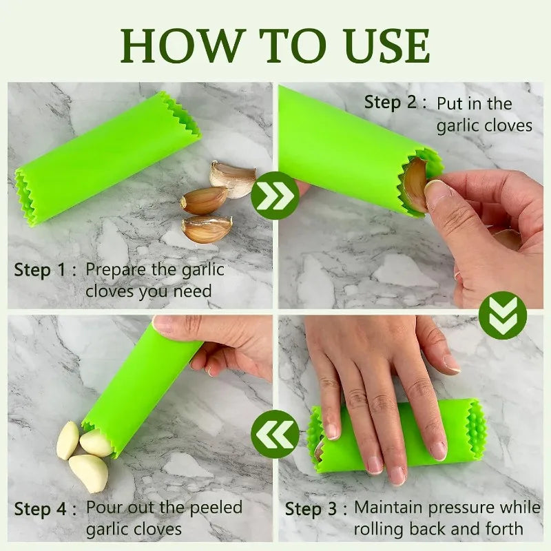 Garlic Peelers, Inches Silicone Garlic Skin Remover - Effortless — product view 3