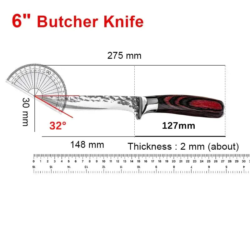 Premium Handmade Stainless Steel Chef's Boning Knife - OurLum.com
