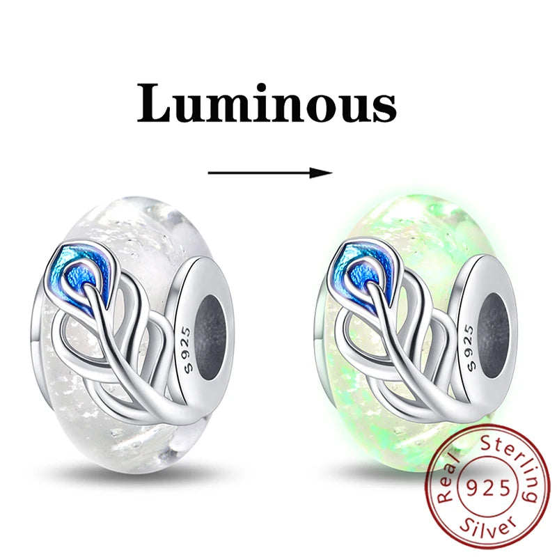 Charm Sterling Silver Luminous Firefly