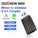 2 In 1 Wireless CarPlay Adapter For Apple And Android Auto Plug And Play Boost
