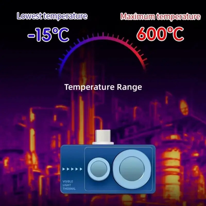 TOOLTOP T7PRO 256*192 Industrial Grade Thermal Imager Android Mobile Mini Infrared Thermal Camera With Visible Camera