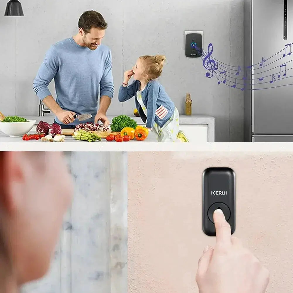 Kerui Wireless Smart Home Doorbell Kit Weatherproof Security