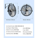 SucceBuy Industrial Wall Mount Fan High Velocity Waterproof Wall
