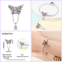 Sterling Silver Spring Colorful Butterfly