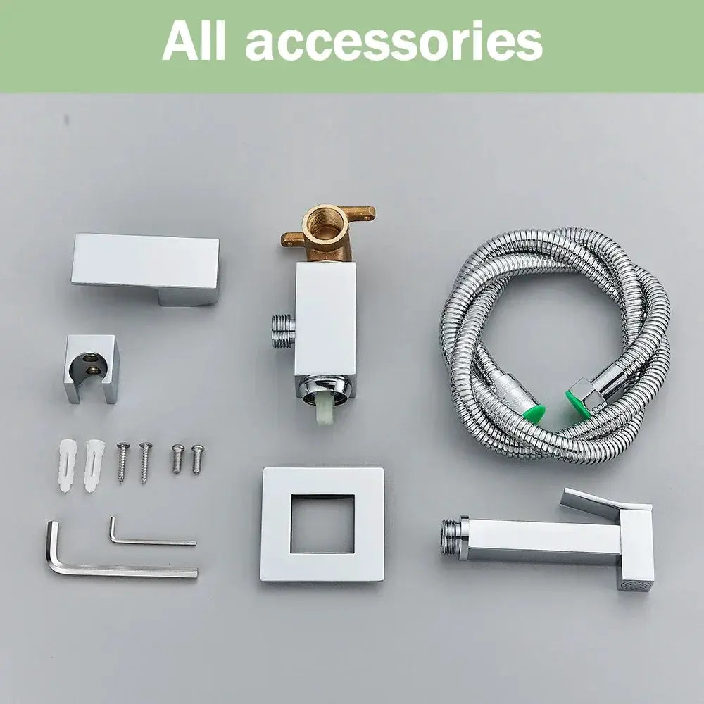 Rozin Chrome Bathroom Bidet Faucet High Pressure Mixer Crane