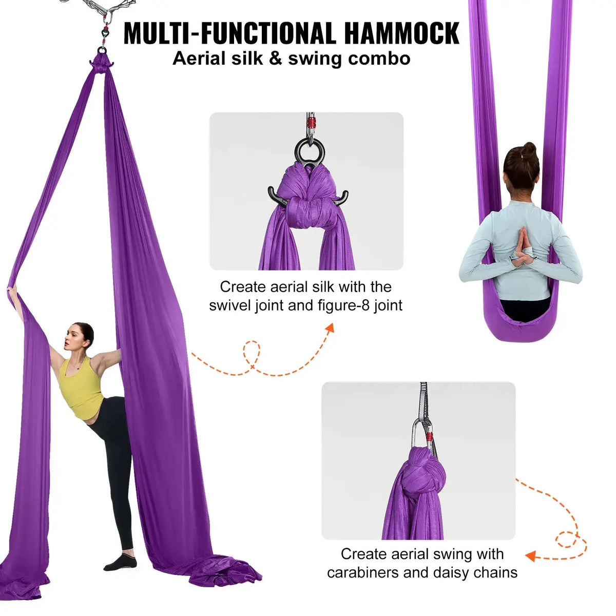 Premium Nylon Aerial Yoga Hammock — product image 5