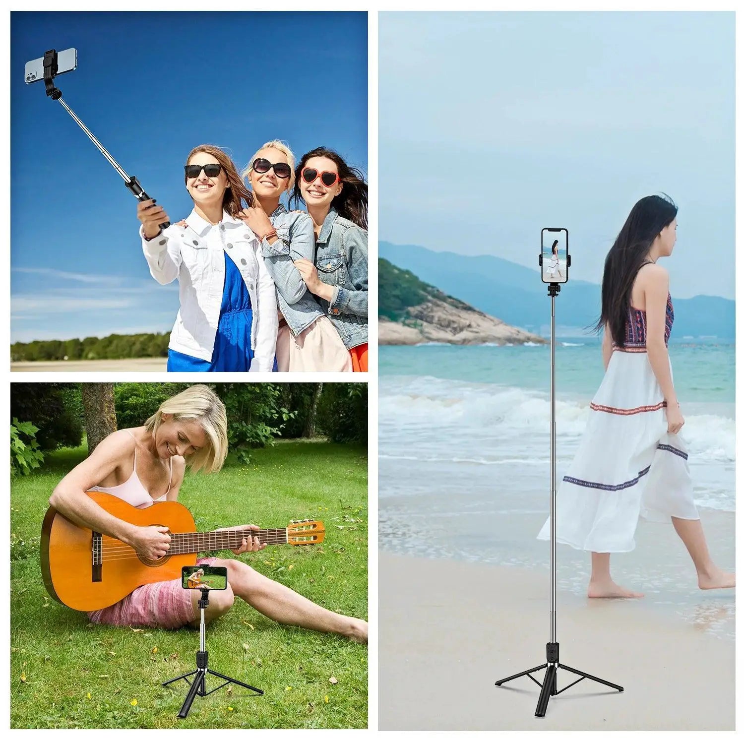 Erilles X338 Wireless Selfie Stick Live Broadcast Kit