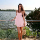 Flattering Backless Chiffon Dress