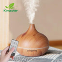 500ml Wood Grain Aromatherapy Diffuser With Remote Control