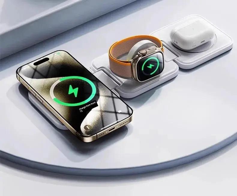 MagSafe Three In One Wireless Charger For Apple Devices