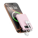 Slim Power Bank - 3 Built In Cables And Display