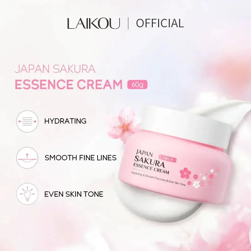 LAIKOU Sakura Hydrating Cream Moisturizer Whitening Nourishing Oil Control Moisturizing Repairing Deep Hydration Winter Skincare