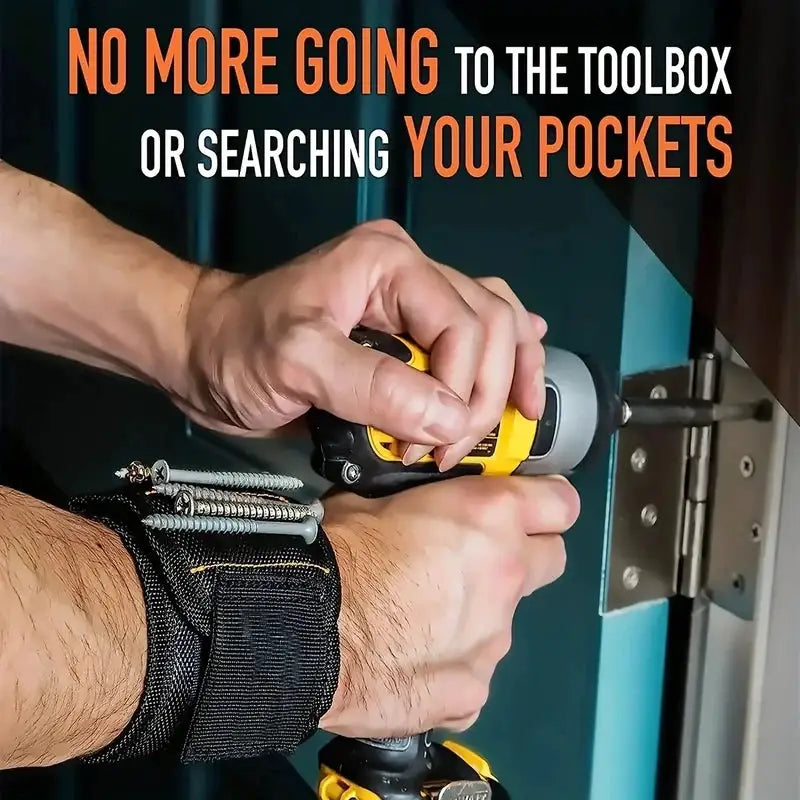 Promotion: Adjustable Magnetic Wrist Strap Heavy-Duty Magnet Holder for Screws Nails Small Metal Tools