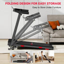 Folding Treadmill With Incline 3HP Brushless Motor LED Display