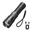 Tactical LED Flashlight - Type C Rechargeable Zoom