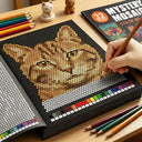 Mystery Mosaics Color By Number - Stress Relief
