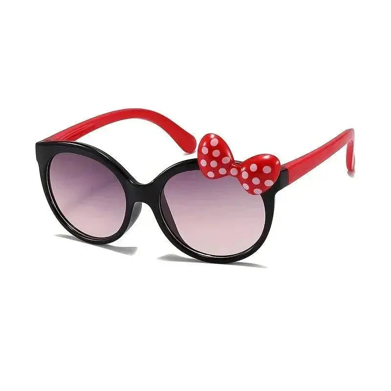 Adorable Girls Cartoon Bowknot Sunglasses UV Protection