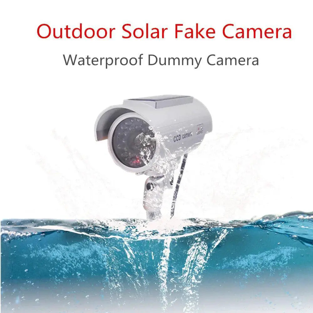 Solar Panel Dummy Camera With LED Flashing For Home Security