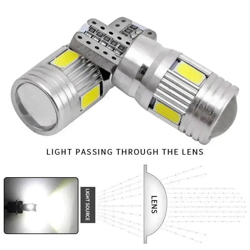 T10 W5W LED Car Bulb Blue 6000K Canbus Signal Light