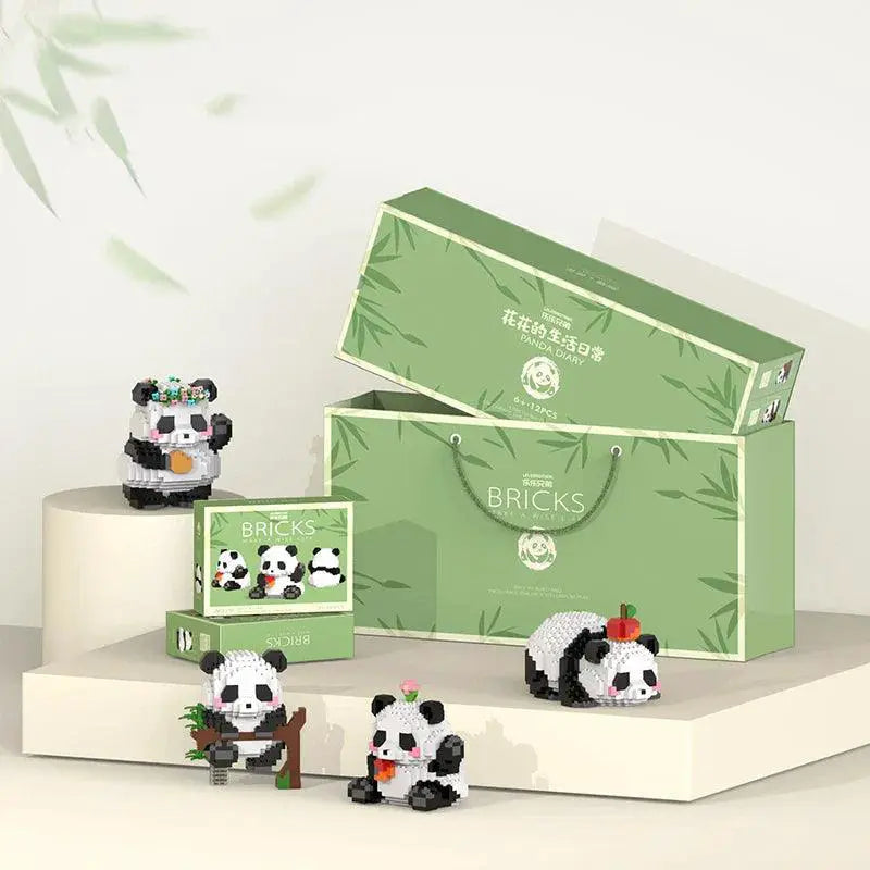 Cute Panda Mini Building Block Set Educational Toy For Kids