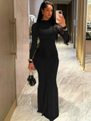 Event-Ready Draped Maxi Dress for Women