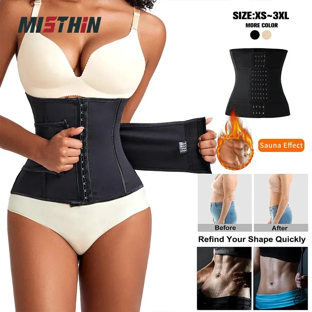 Large Size Double Belt Waist Trainer for Women Shapewear