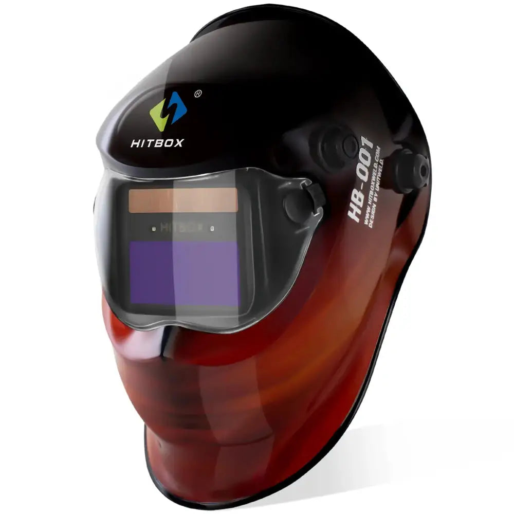 HITBOX Auto-Darkening Welding Helmet — product view 7
