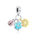 Sterling Silver Charm Firefly Butterfly
