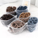 Elastic Headbands Set in Solid Colors - Stylish Hair Accessories