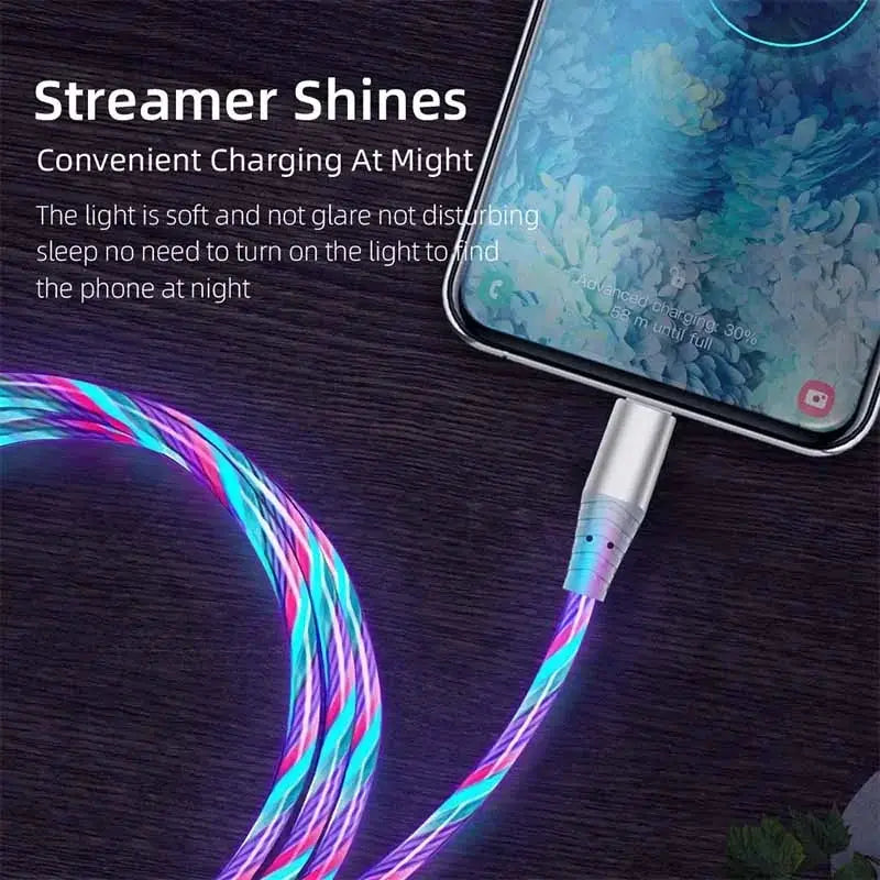 Flow Luminous USB Type C Cable 3A Fast Charging Data Cord