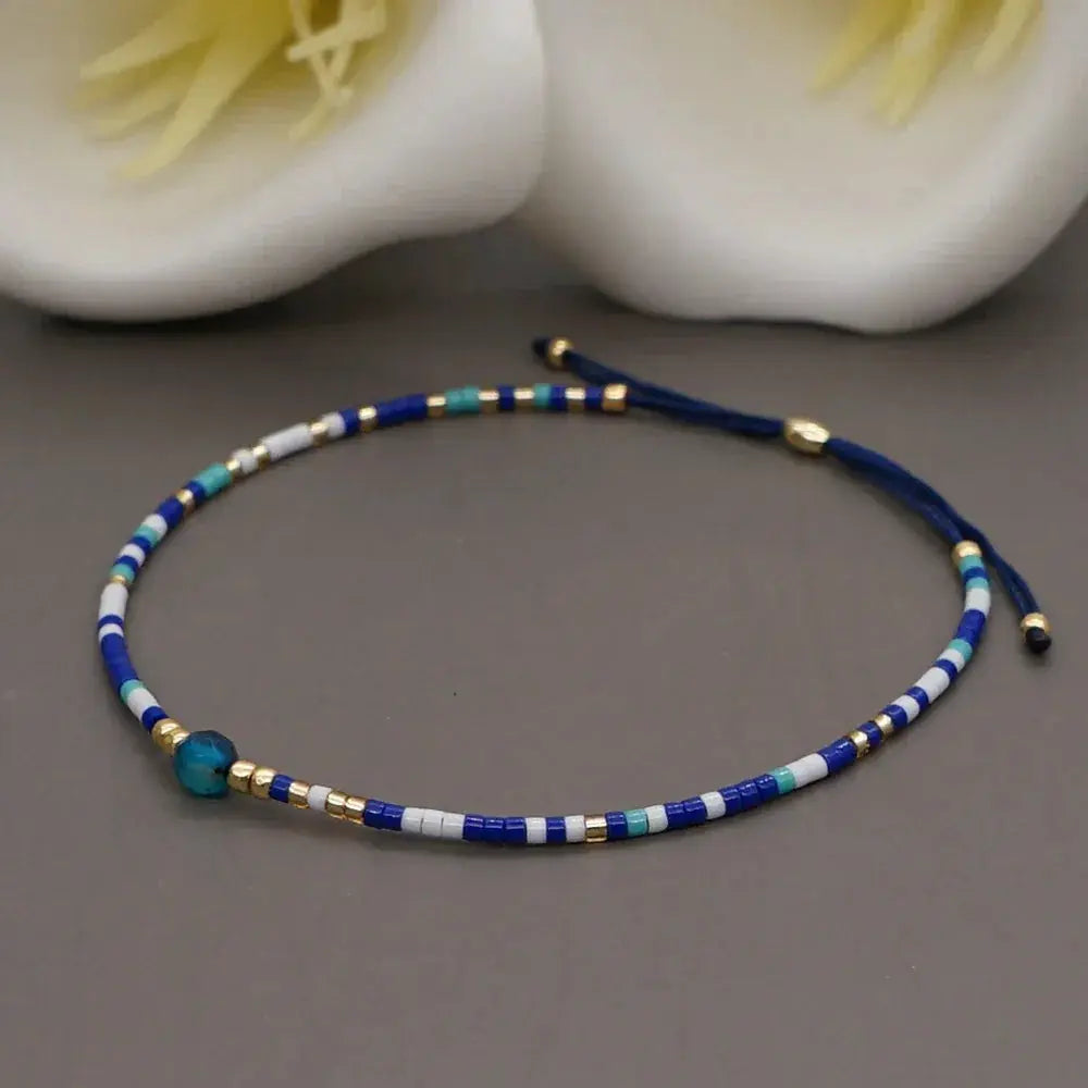 Go2Boho Tiny Bracelets Miyuki Beads Beach Pearl Bracelet