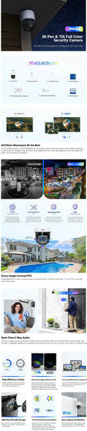 Home Security Camera Color Night Vision