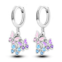 Sterling Silver Chameleon Dragonfly Butterfly