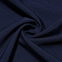 Suninheart Elegant Spaghetti Strap Midi Dress Navy Blue