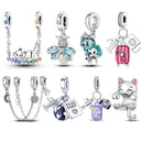 Charm Sterling Silver Luminous Firefly