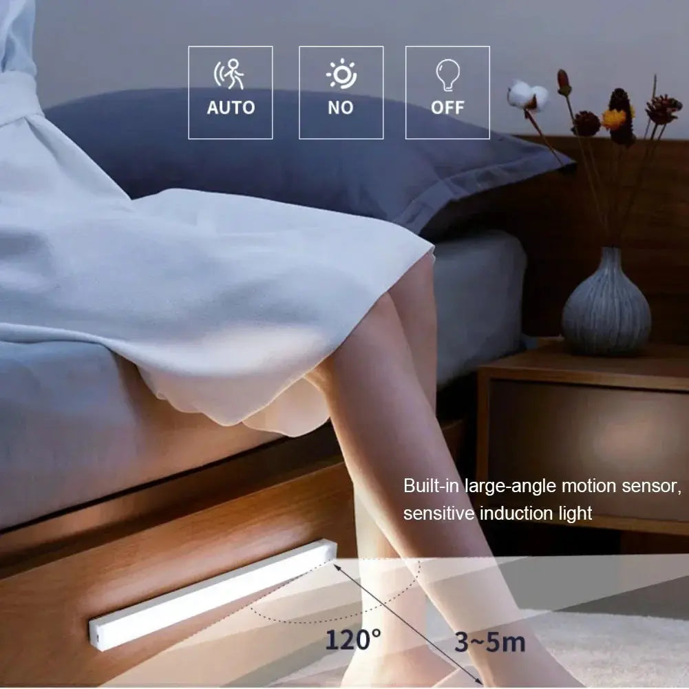 LED Bar Lights Type C Rechargeable Motion Sensor Night Light