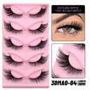 GROINNEYA Vegan 3D Mink Strip Lashes for Natural Looks