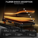 14 Percent Incline Folding Treadmill 3HP Quiet 360 Lb Space Saver