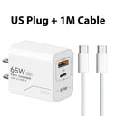 GaN 65W USB C Charger - Dual Port Fast Charge