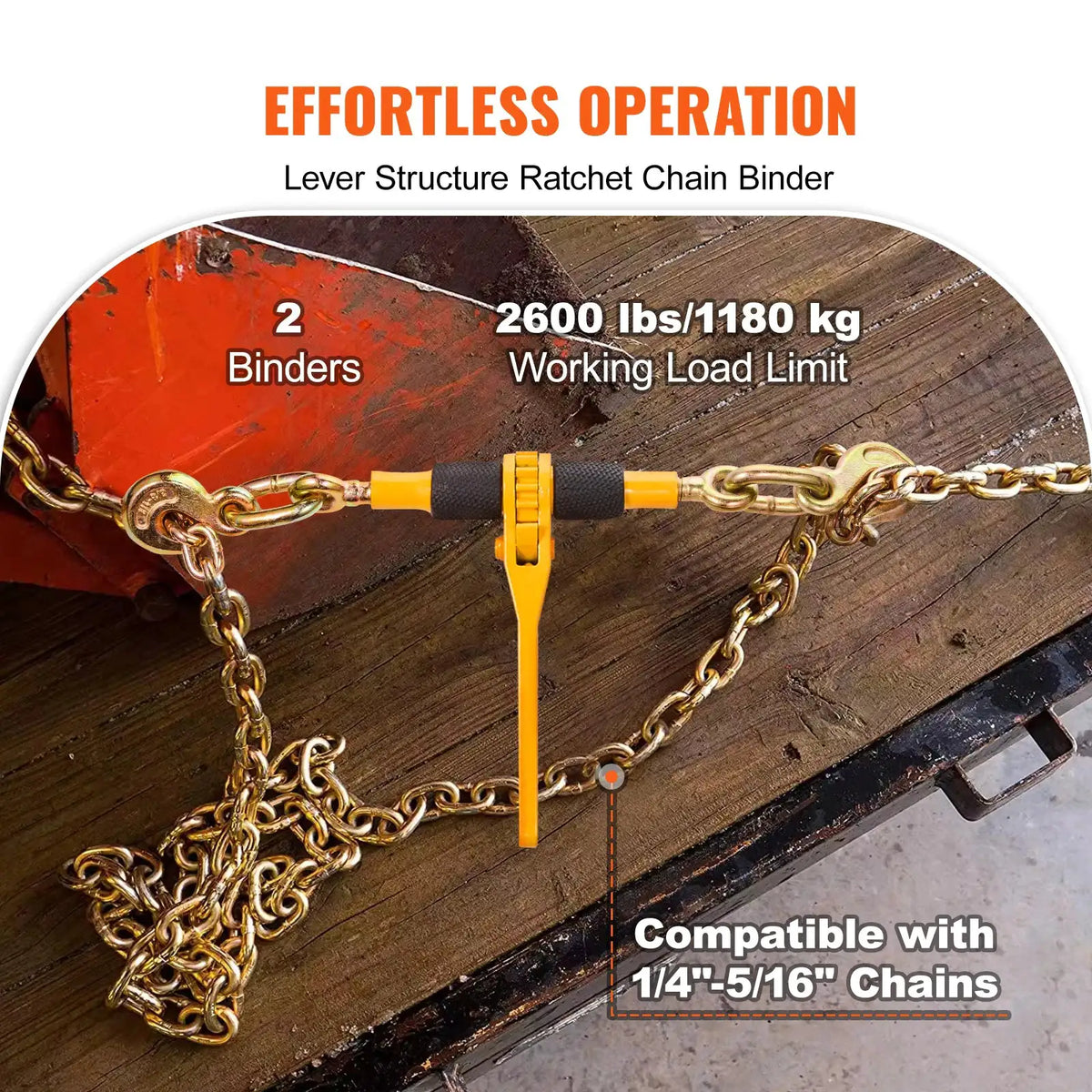Heavy Duty Ratchet Chain Binder — product image 2